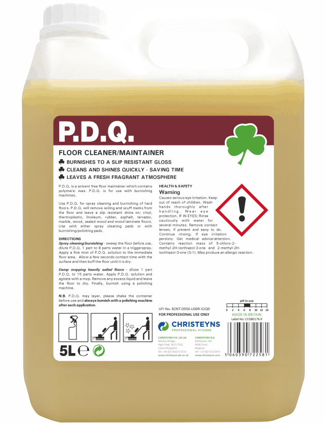 P.D.Q Floor Cleaner/ Polish Maintainer