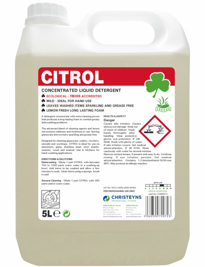 Citrol Lemon Washing Up Liquid 5L