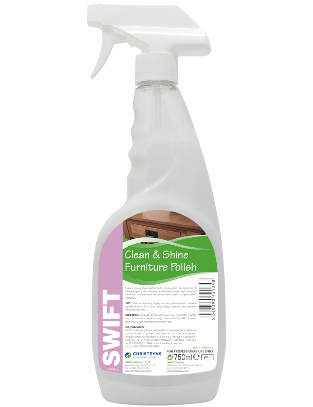 Swift Clean & Shine Furniture Polish 750ml
