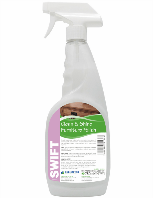 Swift Clean & Shine Furniture Polish 750ml