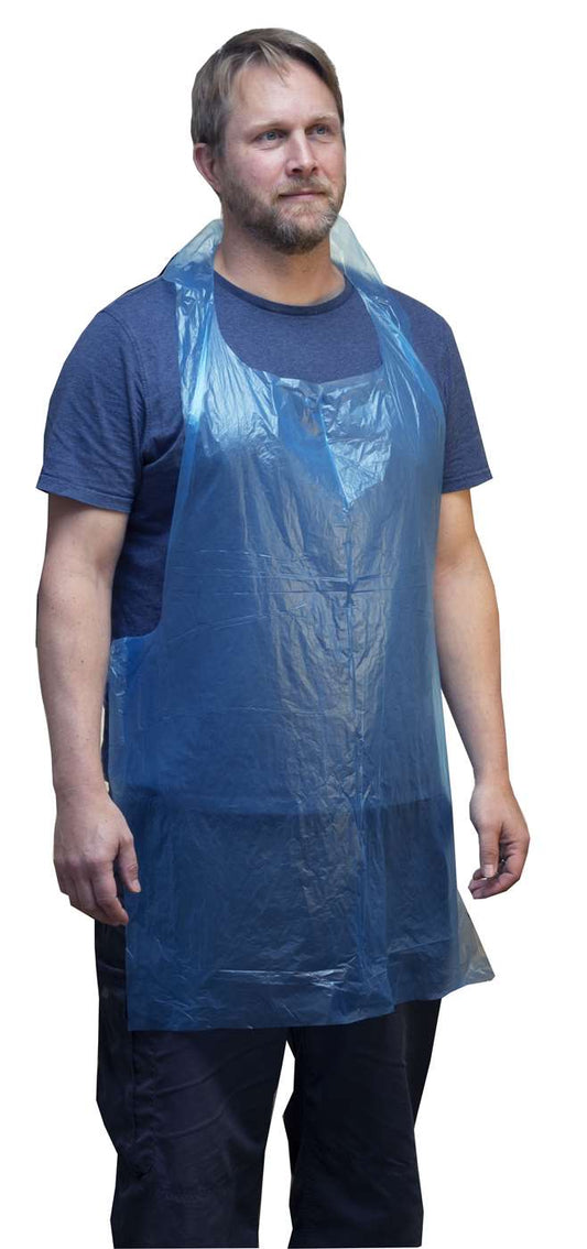 Blue Disposable Aprons Flat Pack