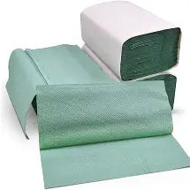 V Fold 1ply Green Hand Towels